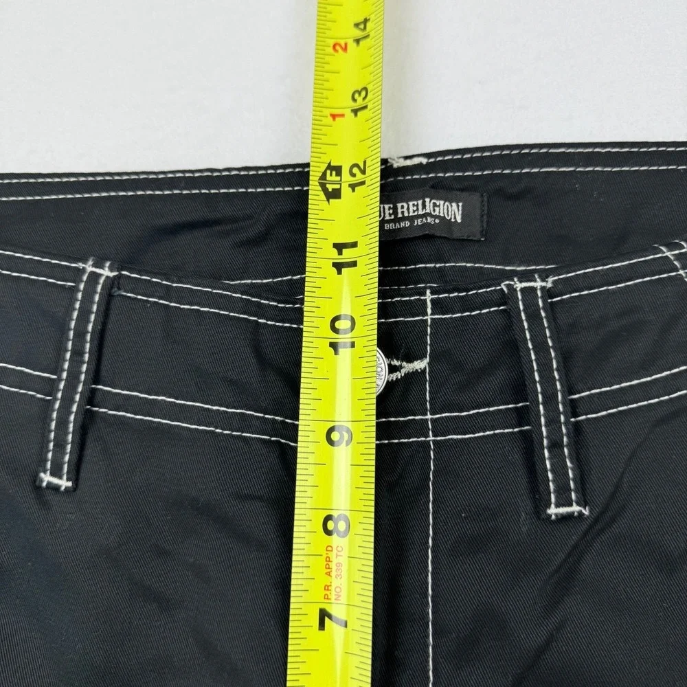 True Religion Men's Straight Leg Outline Jet Black Cargo Pants 32x32 NWT $159.00